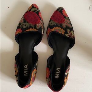 Embroidered Mia flats